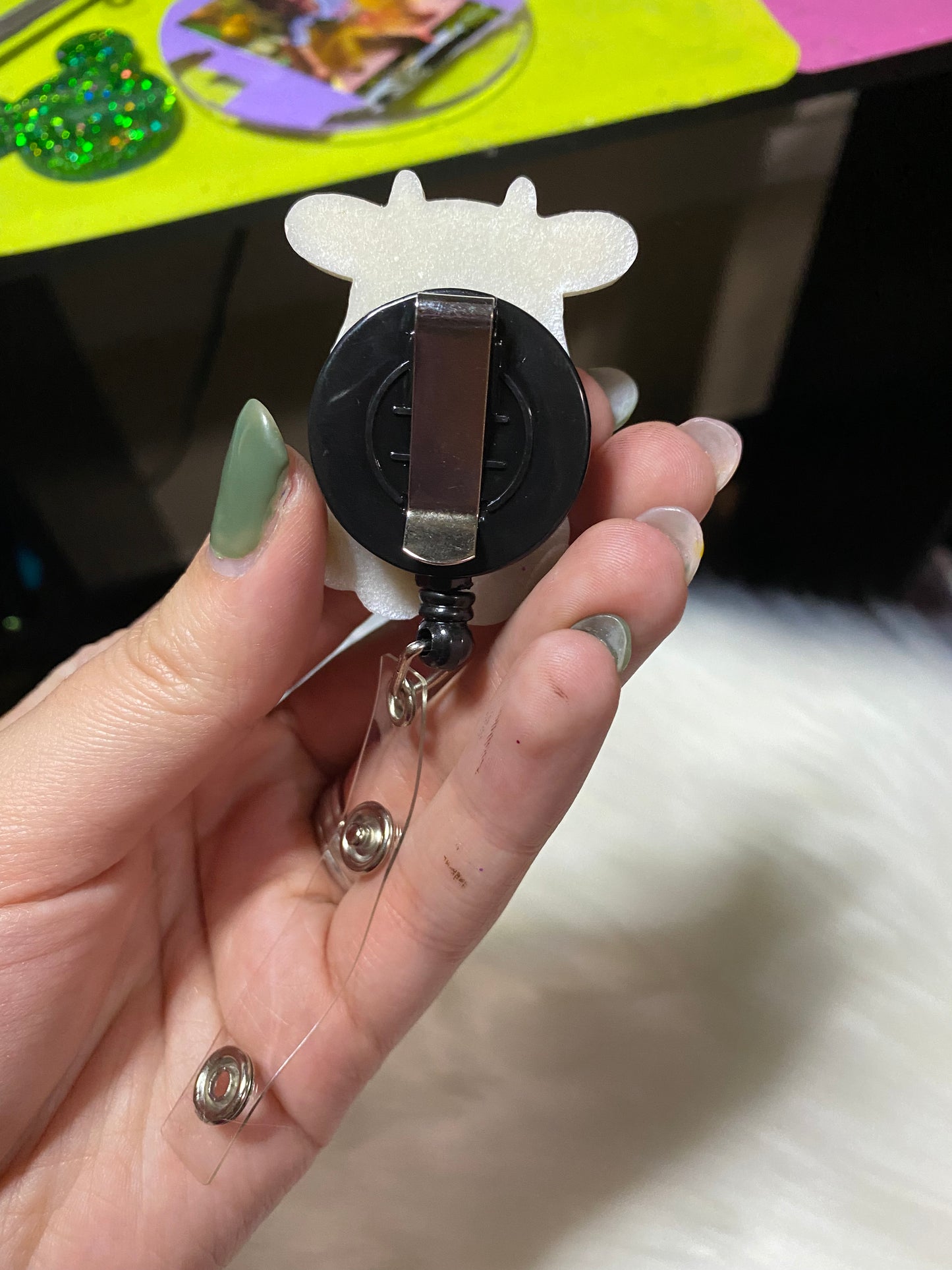 Cow Badge Reel